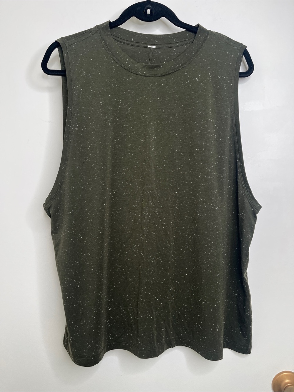 Lululemon All Yours Boyfriend Tank Top Olive Speckle  Women Size 14 Active